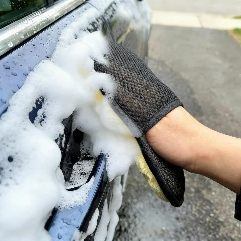 Guanti Ultra-Morbidi in Lana per Lavaggio Auto, Guanti per Pulizia Moto, Cura della Vernice, Strumenti per Manutenzione