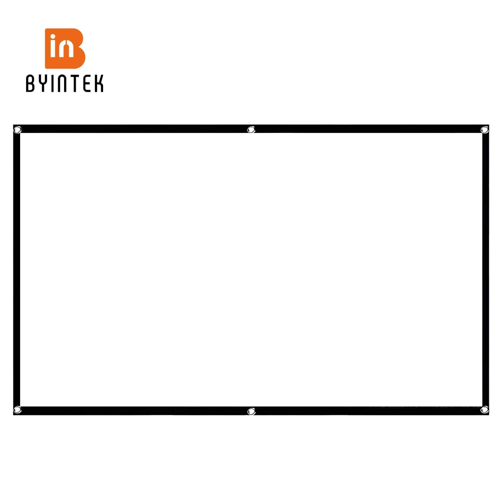 BYINTEK Schermo per proiettore Schermo per proiettore portatile anti-piega da 100 pollici Schermo per film 6:9 Schermo di proiezione pieghevole per Home Theater