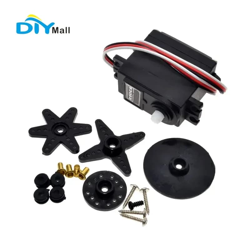S3003 Servomotore digitale con coppia da 6 kg 180/270/360 gradi 4.8 V-6 V 25 T scanalatura per RC Auto Aereo Barca Elicottero Robot da corsa