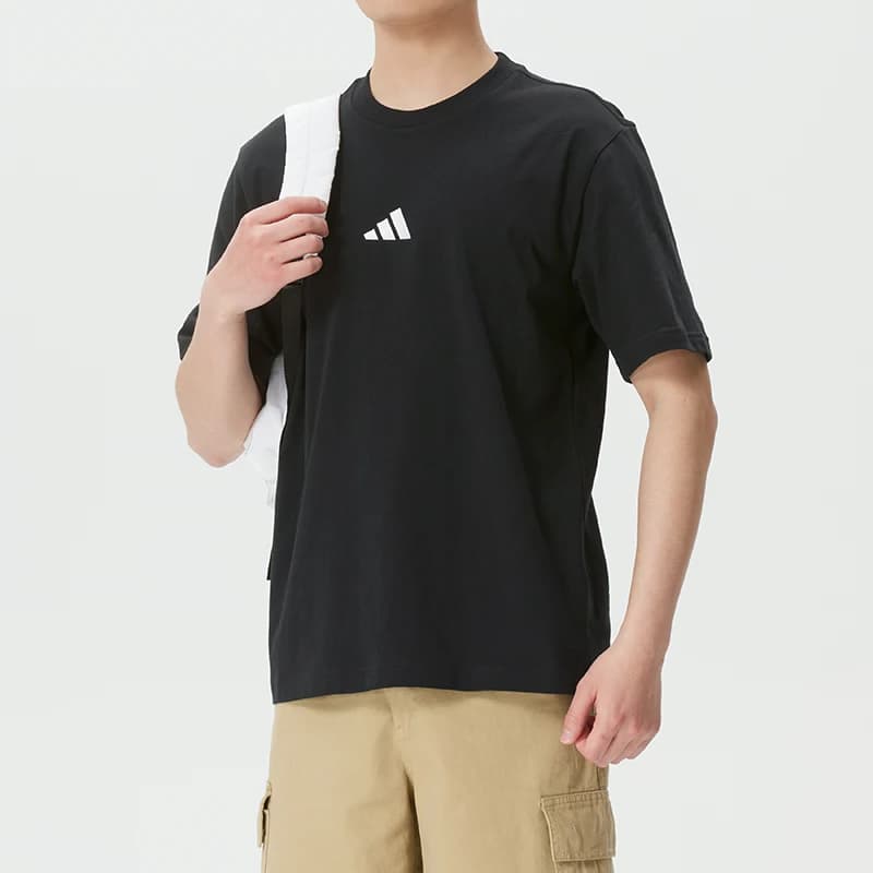 Adidas T-Shirt Men's Running Fitness Sportswear Training Comfortable Breathable Casual Short-Sleeved Top Je9024