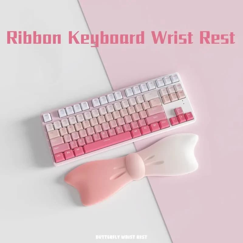 341 mm tape keyboard poggiamano custom ergonomic memory foam cute for mechanical keyboard 60%65%75%87% Alice
