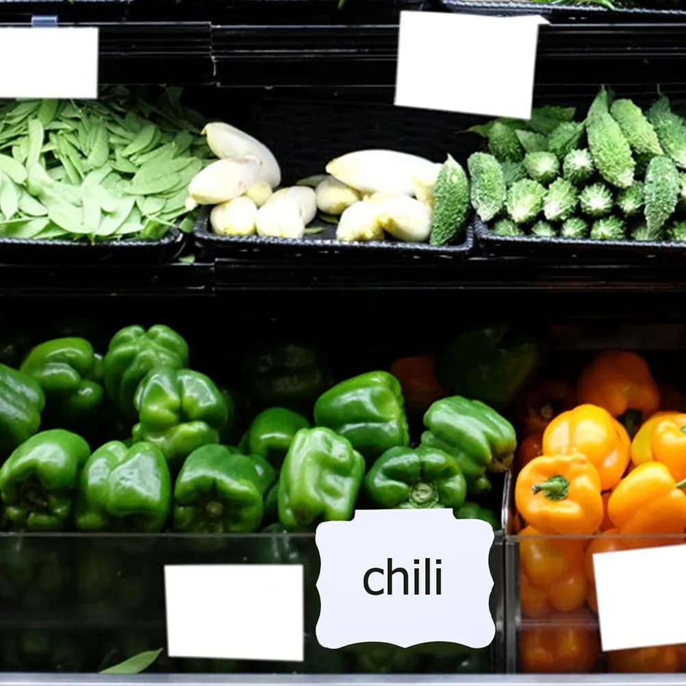 10 Pezzi Etichette Prezzi in PVC Lavabili e Riutilizzabili per Supermercati, Espositori al Dettaglio, Porta Cartelli Promozionali a Clip Cancellabili