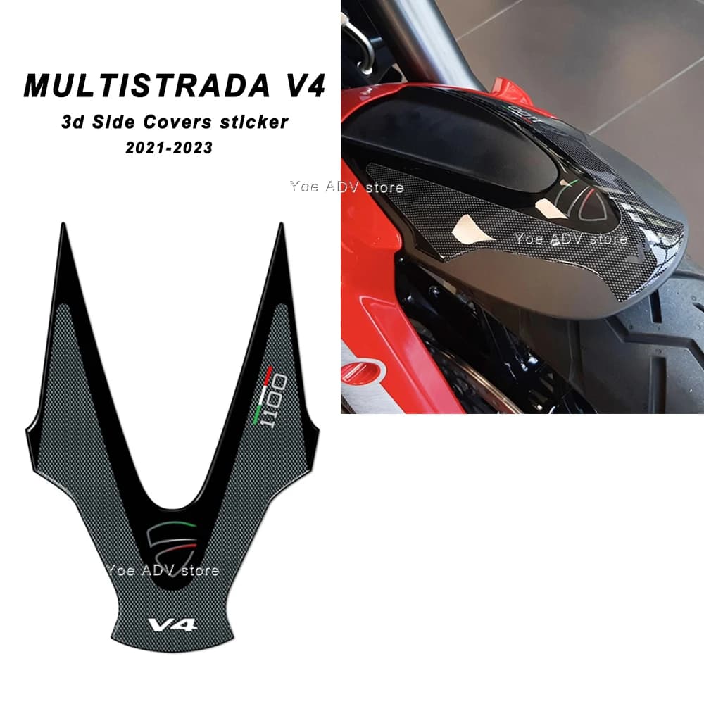 For MULTISTRADA V4 2021-2023 2022 Limited Edition Moto 3D Stickers Kit in Resin Cover New Decalcomania Decorative