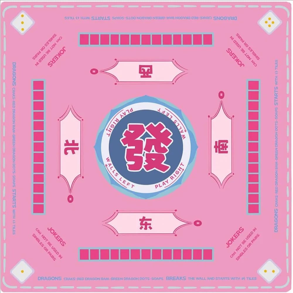 High Quality Thicken Rubber Mahjong Mat Multi-sizes Desk Pads Durable Board GameTable Mat for Texas Hold'em Card Game