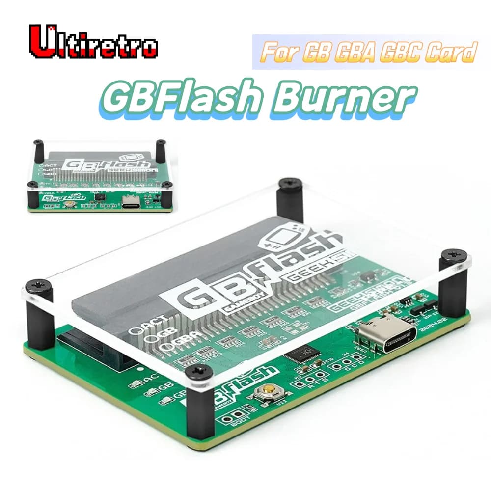 Lettore e Registratore di Schede di Gioco GBFlash, Strumento di Backup e Ripristino Giochi per Cartucce GB GBA GBC