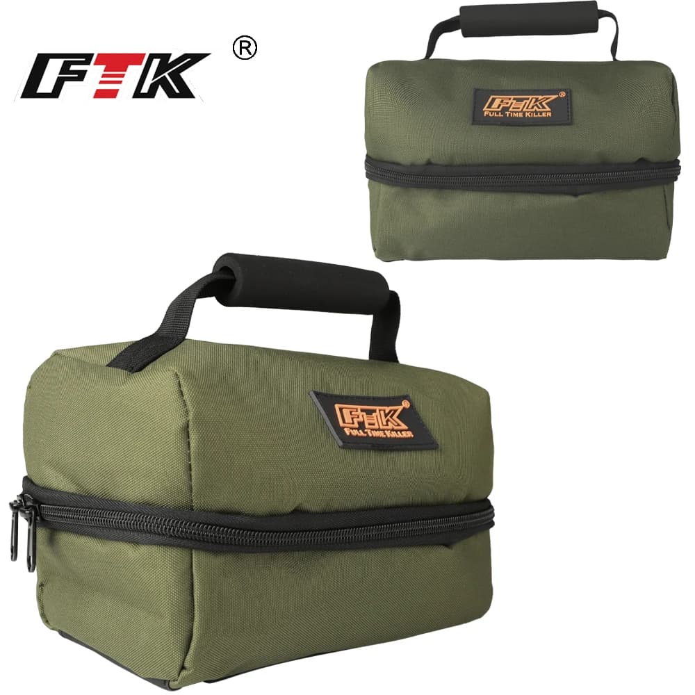 FTK Carp Fishing Bag Fabric Oxford PVC Multifunction Fishing Lance Fishing Esca Fishing Bag Fishing Tool Bag Equipment Accessories