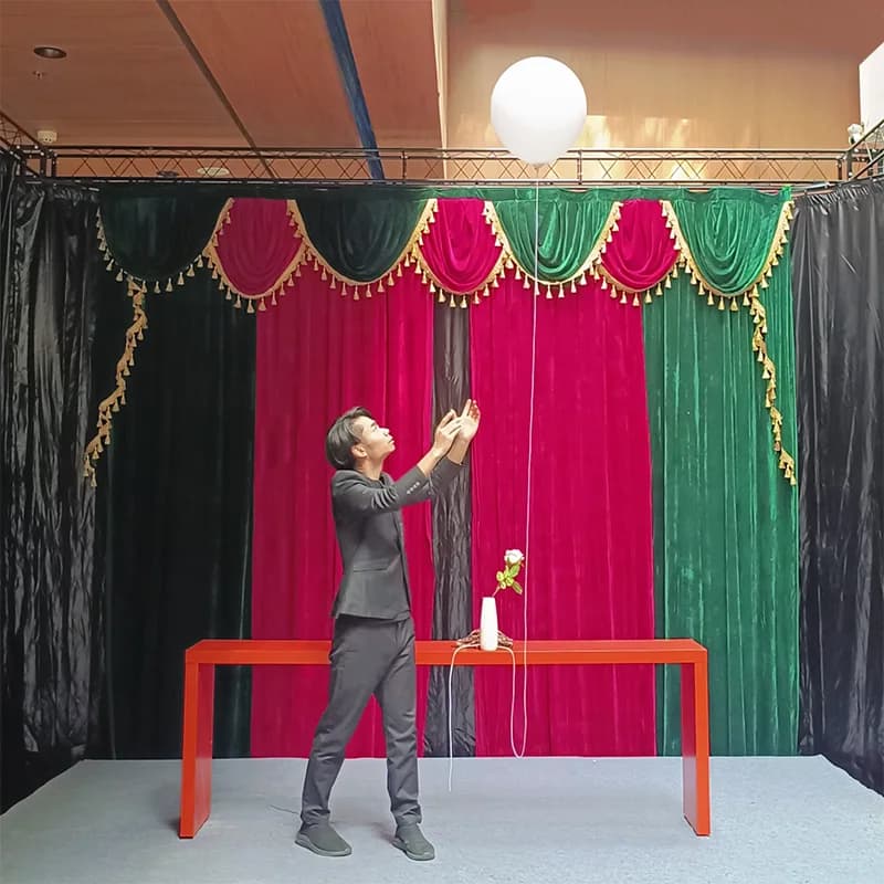 Palloncino di sollevamento psichico (versione semiautomatica sotto le ascelle) Trucchi magici da vicino Stage Magic Illusion Gimmick Mago Professione