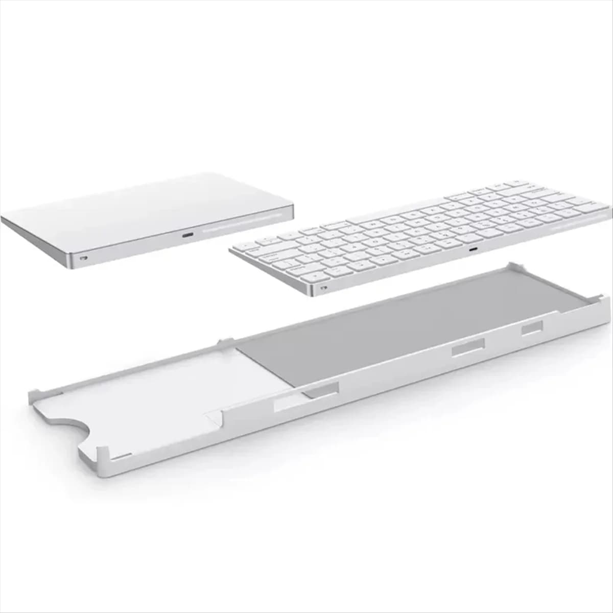 N89R Bestand 2-in-1 Telaio del vassoio di supporto per Apple IMac Magic Keyboard Touch ID Magic Trackpad A1644 2449 A1535 Base Stand Box