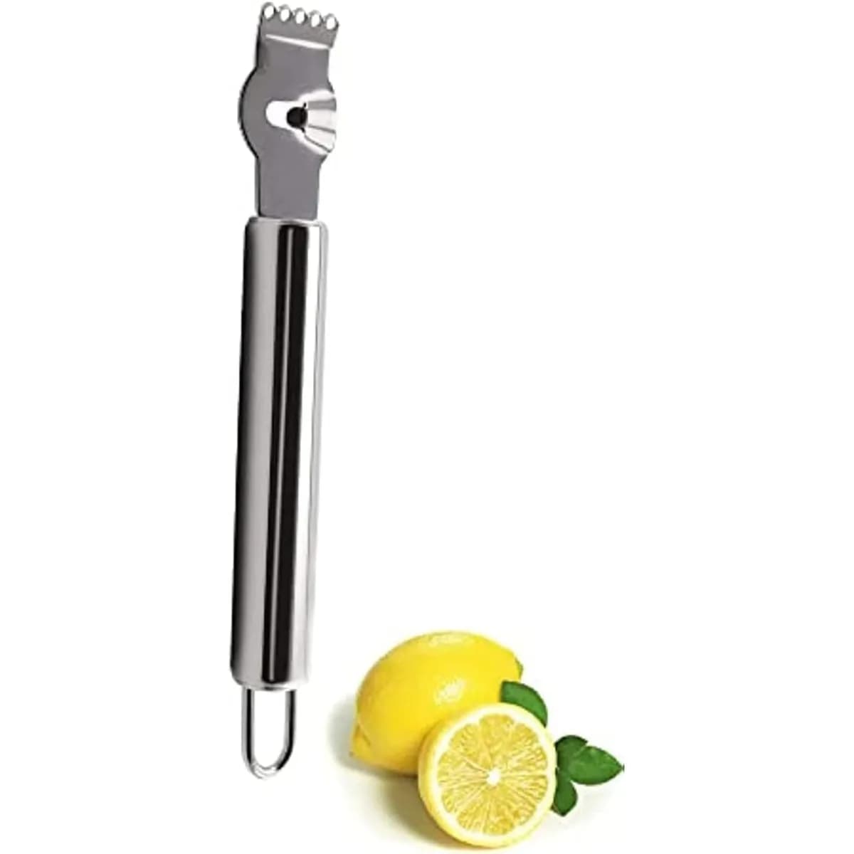 Silver Lemon Zester Tool/Corer Tool Stainless Steel with Channel Knife Orange Citrus Peeler Kitchen Zesters Graters Peelers