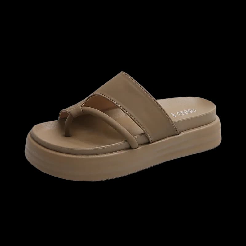 Scarpe da donna di tendenza Sandali piatti da donna Estate 2025 Suola spessa Morbida comoda antiscivolo Pantofole da donna all'aperto resistenti all'usura