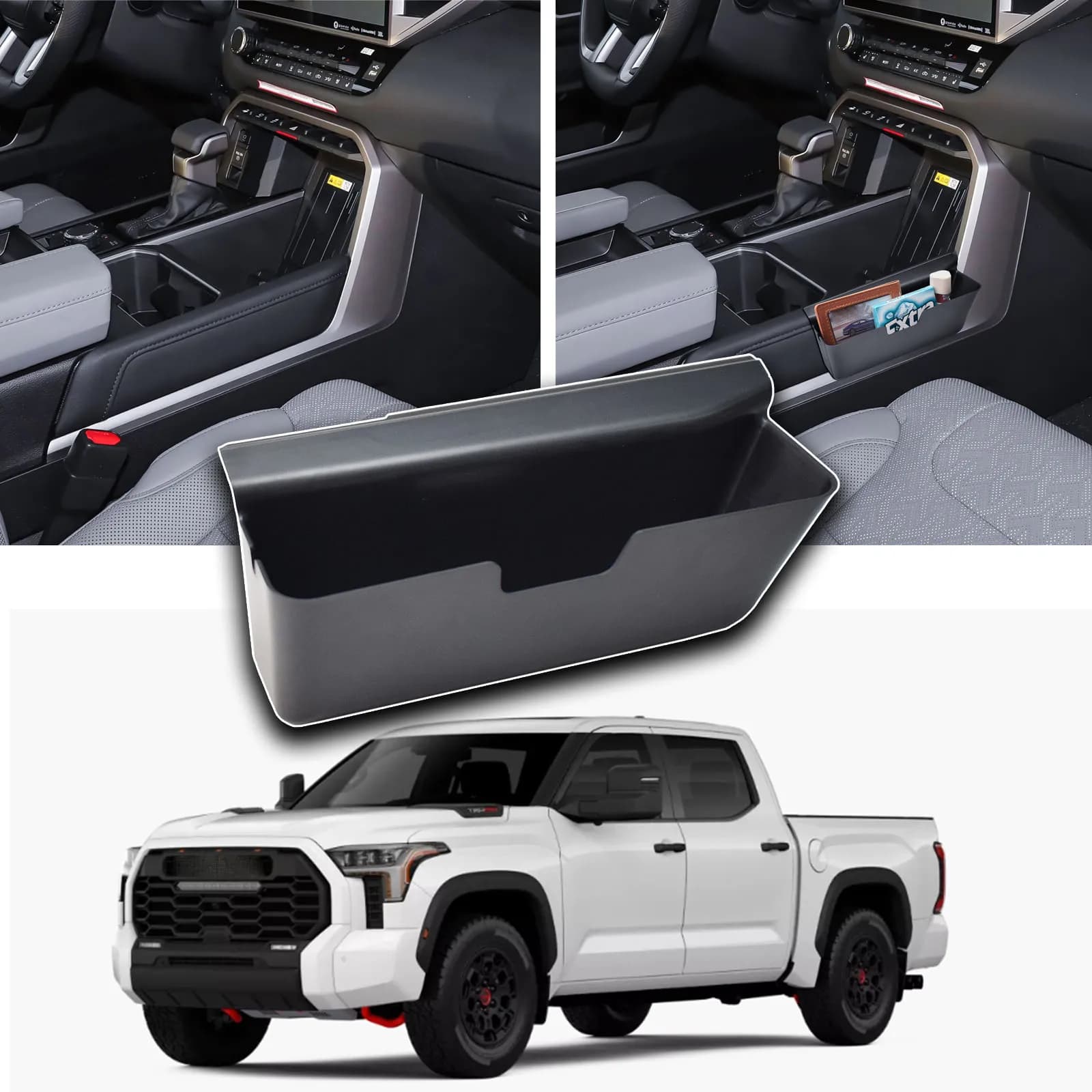 Scatola di immagazzinaggio sospesa per cambio marcia per il 2022 2023 2024 2025 Toyota Tundra Accessori Console centrale Organizzatore Vassoio per scatola per auto sospesa
