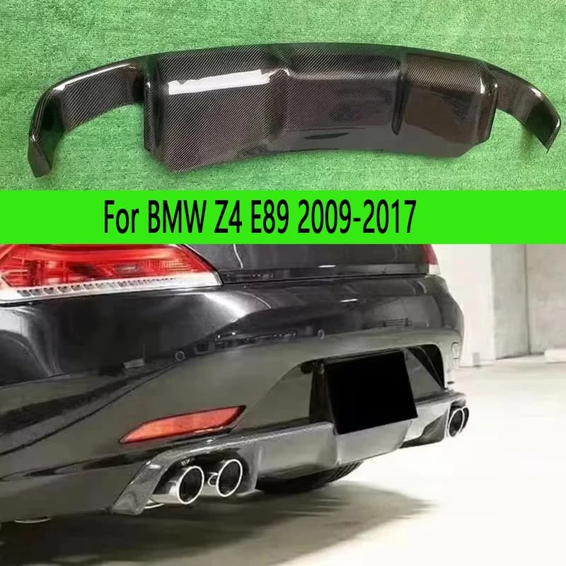 For BMW Z4 E89 2009-2017 Carbon Fiber Car Rear Bumper Diffuser Rear Splitters Spoiler Back lip Car accessories Upgrade body kit