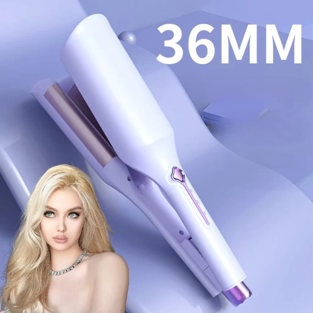 Professional Salon 36mm Deep U Hair Curler, Easy To Use Curling Iron For Women, Perfect Mother's Day Gift Choice