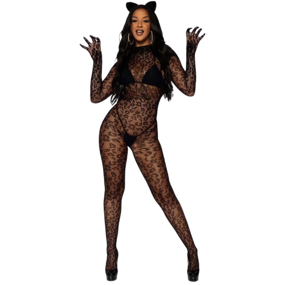 Women's Underwear Sexy Knit Cava see through stockings for the whole body from women erotic fishing net transparent pantyhose Lingerie