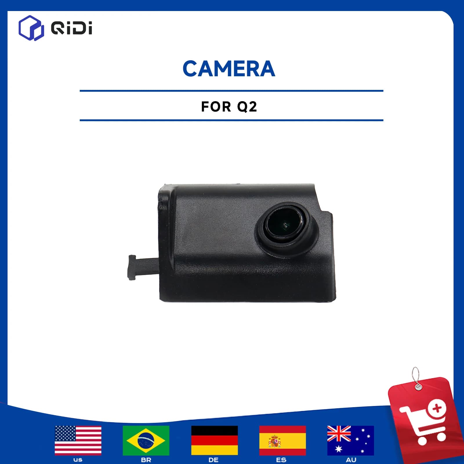 Original QIDI Q2 Camera Module | Remote Print Monitoring Camera Replacement for Q2 / Q2 Combo 3D Printer