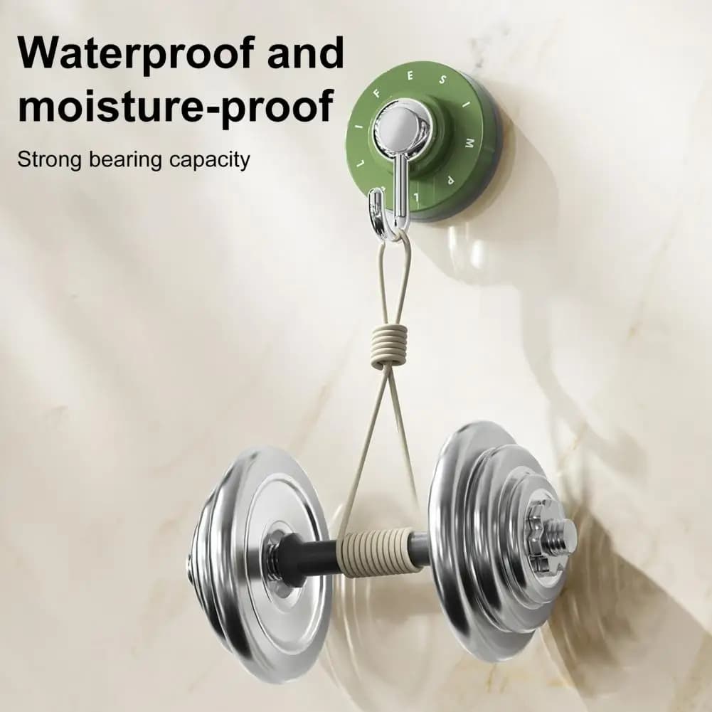 Gancio per organizer Appendiabiti da parete Gancio da parete con ventosa resistente per riporre la cucina del bagno Appendiabiti di facile installazione
