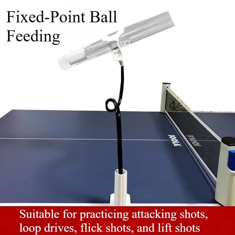 Lanciatore manuale a punto fisso per ping pong Robot professionale con palline da ping pong con morsetto da tavolo Accessori per l'allenamento del dispositivo di servizio