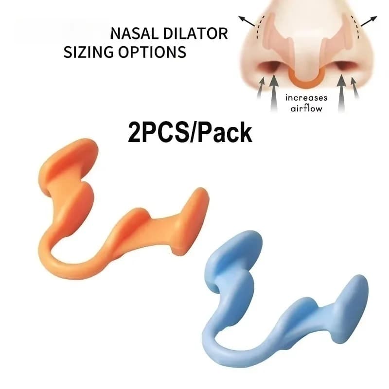 2 pcs Mini device to stop snoring Silicone Elastic Nose Clips Anti-russare Supplies to prevent snoring Good sleep