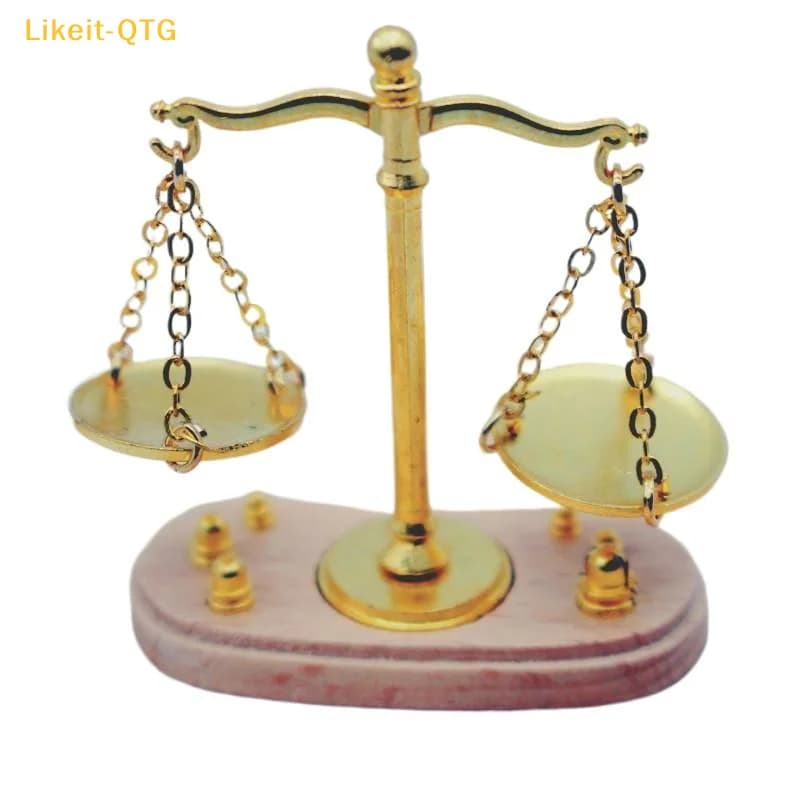 NUOVA Bilancia Vintage per Casa delle Bambole, Accessori in Miniatura 1:12, Decorazioni per Casa delle Bambole, Giocattoli per Bambini, Ornamenti, Regali