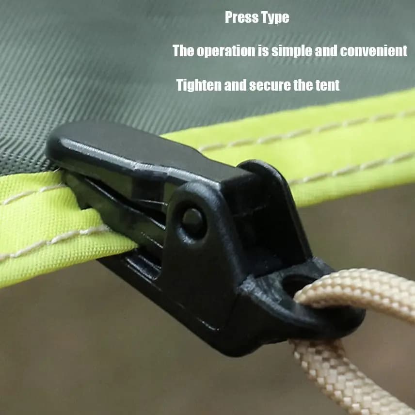 10 pz Tenda Esterna Tarp Clip Jaw Grip Campo Gripper Telone Trappola Tenda Anchor Baldacchino Morsetto Caravan Snap Tela Stringere Strumento
