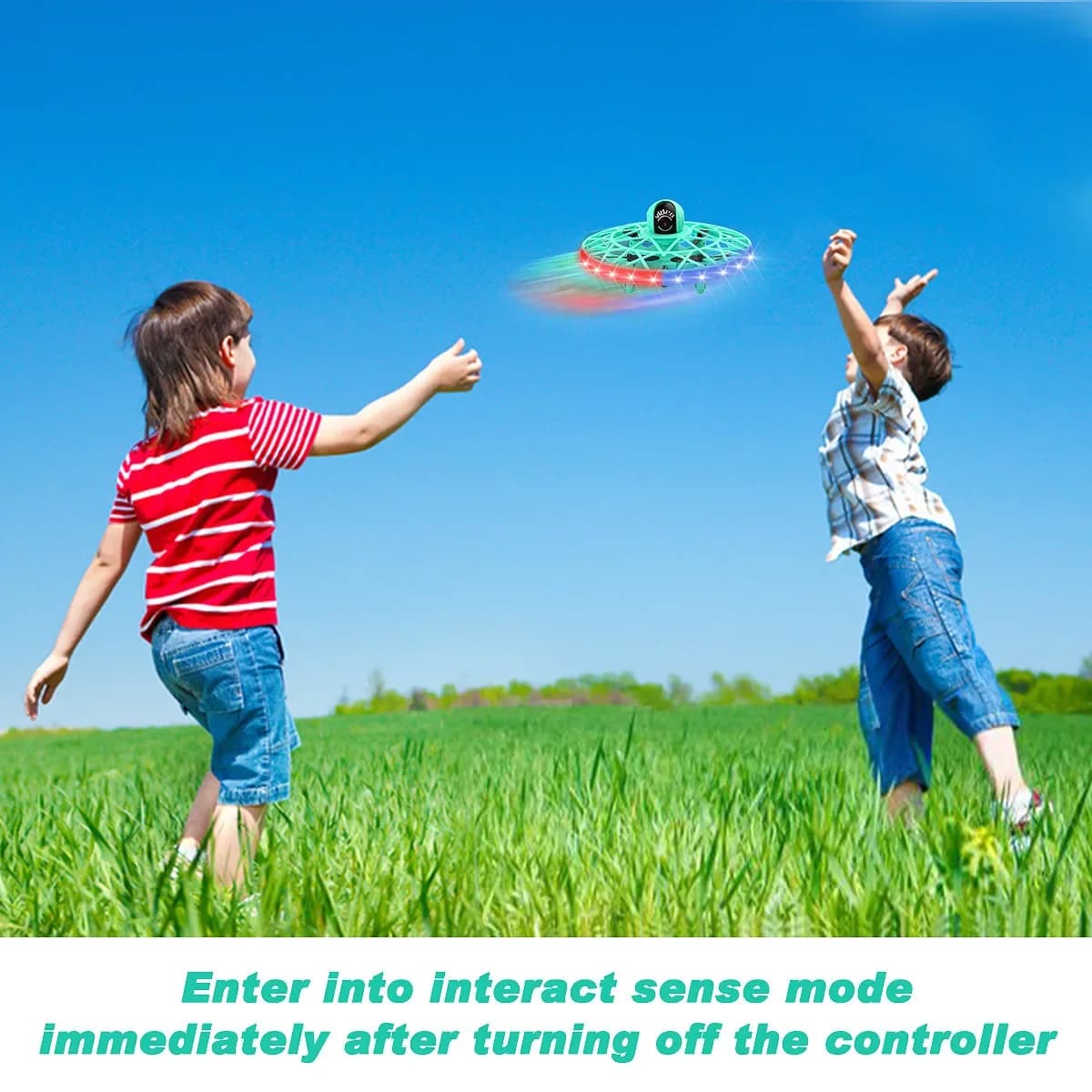 Drone volante interattivo rilevamento gesti 2.4G Led Rc aereo telecomandato elicottero aereo fotocamera giocattolo volante regalo per bambini