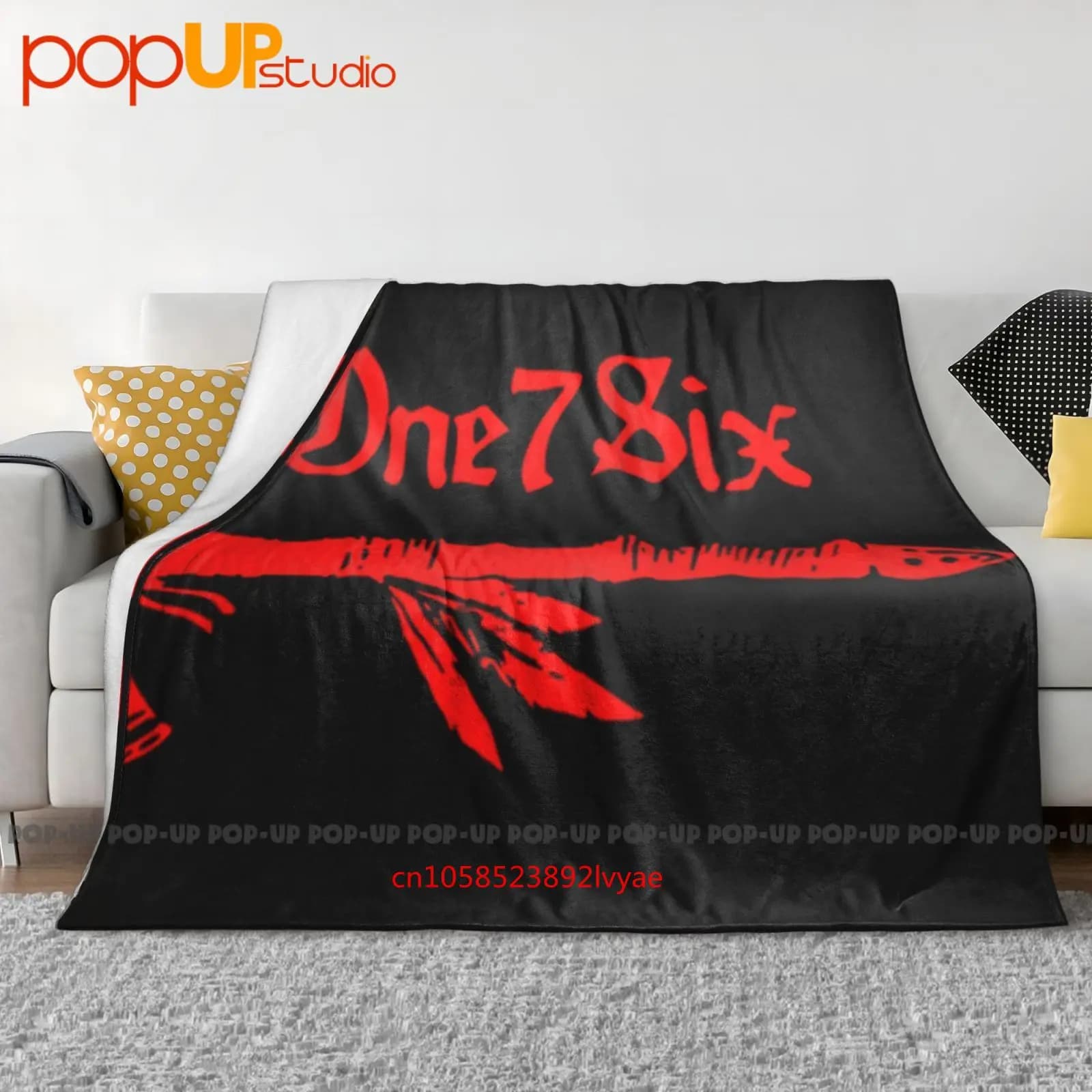One7Six Tomahawk Motto Team Coperta ultra morbida trapunta invernale Copridivano Copriletto
