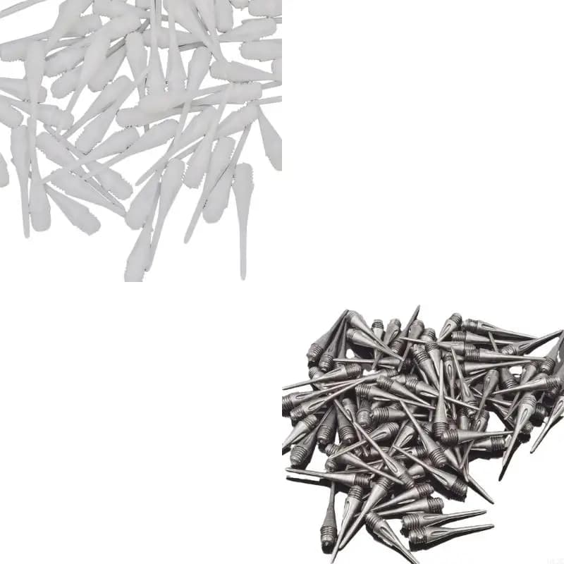 U1JC 100PCS Punte per freccette in plastica 4BA Filo Punte morbide per freccette Punta in plastica ricambio Punta morbida per