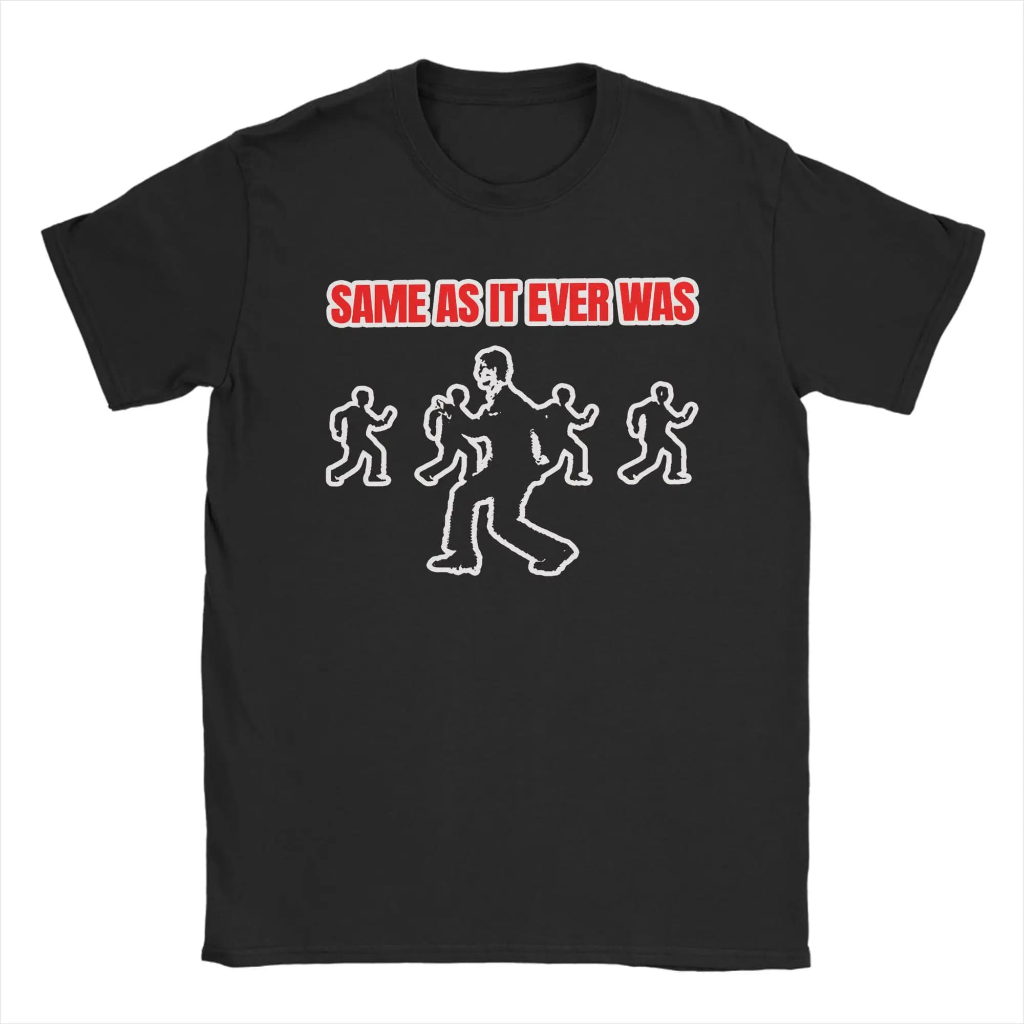 Maglietta Harajuku Talking Heads Same As It Ever Was da uomo in cotone a maniche corte con collo rotondo, top estivo