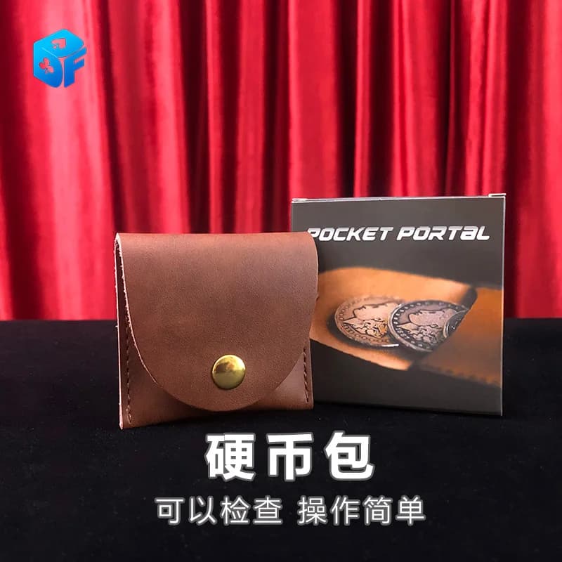 Borsa in Pelle per Trucchi di Magia, Accessorio per Illusioni e Trucchi da Vicino, Attrezzo per Maghi