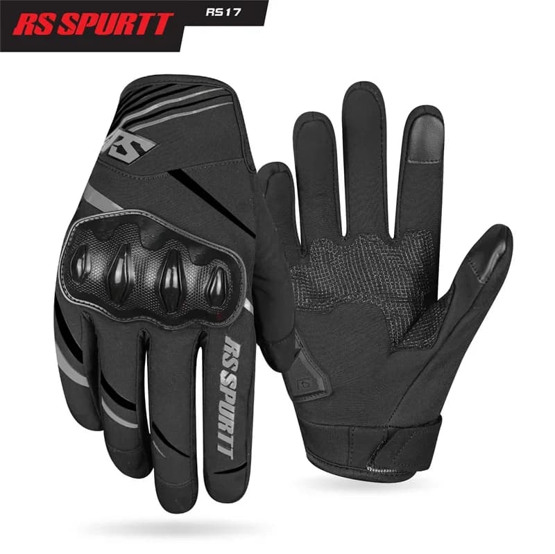Thermal Winter Motorbike Gloves, Anti-Crash Anti-Slip Wear-Resistant Touchscreen Motorcycles Gloves for Racing Bikers
