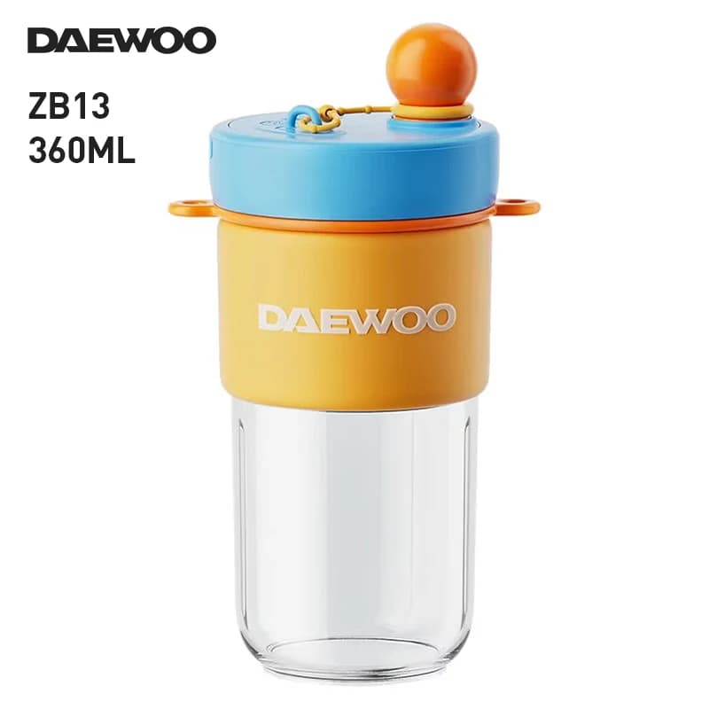 DAEWOO ZB13 Slim Blender 360ml Dual Mode Juice & Ice Crusher Direct-Drink Pulp-Free Cup
