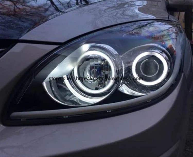 Ultra bright daylight DRL CCFL Angel Eyes Demon Eyes Halo ring kit warm white for Hyundai I30 2008 2009 2011