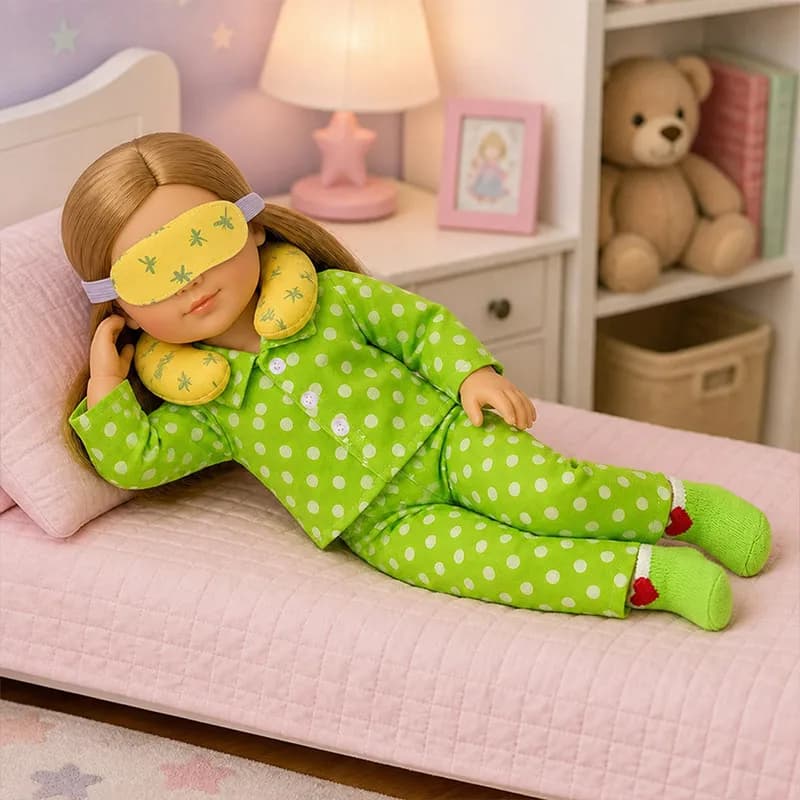 Cute Doll Clothes+U-shaped pillow and socks For 43cm Baby Doll Accessories And 18 Inch American Doll Girl's Toys Our Generation