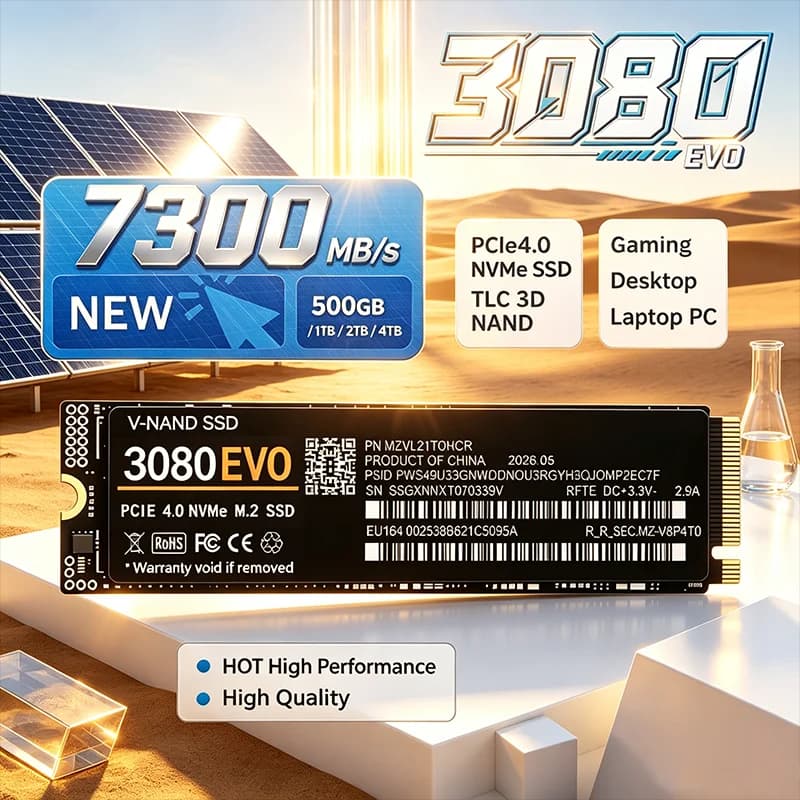 3080 EVO NVMe PCIe 4.0 x4 SSD M.2 500GB 1TB 2TB 4TB 7300MBs TLC 3D NAND for PS5 gaming laptops desktops low power Original