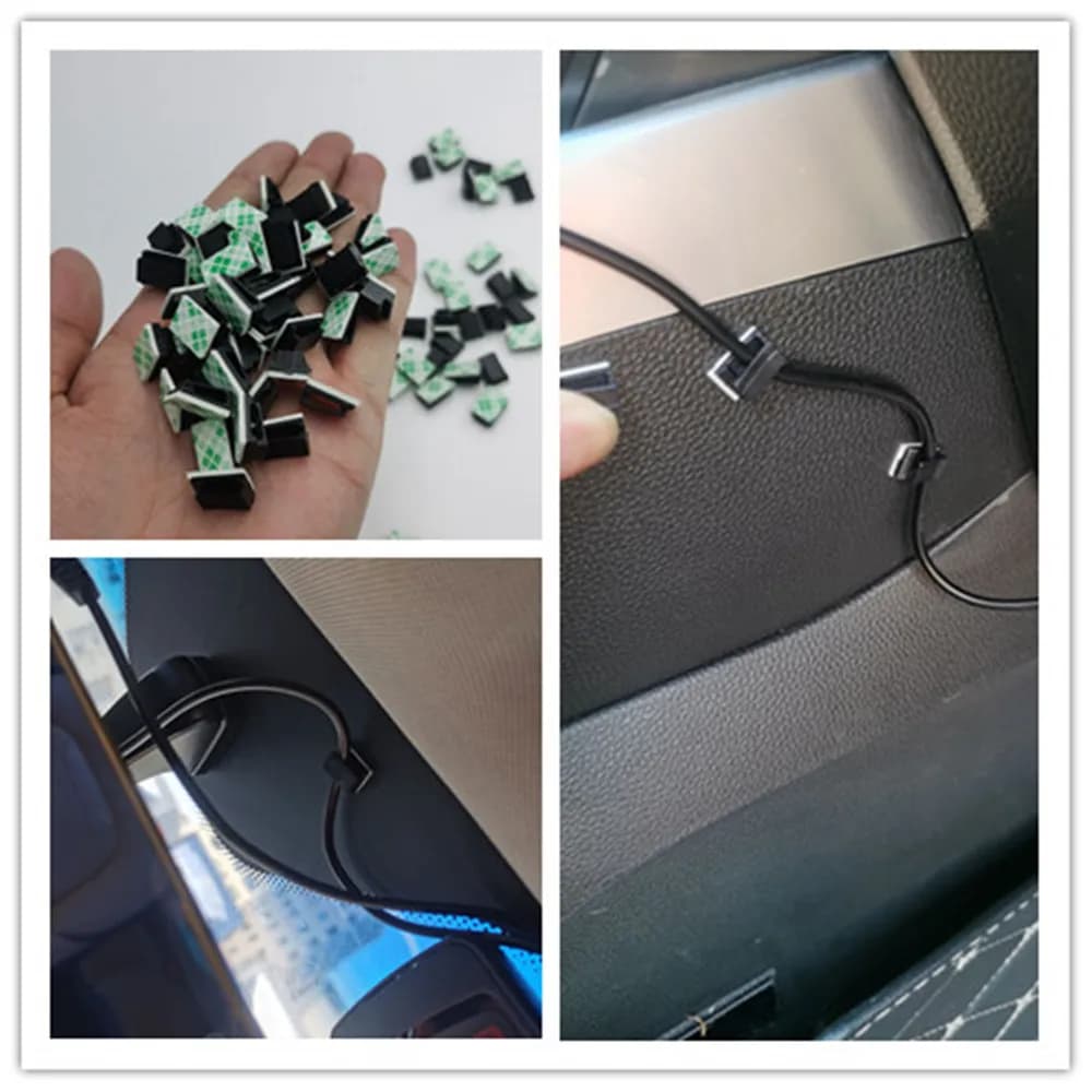 Car Wire Cable Holder Wire Tie Clip Fixer For Ford Explorer EXPEDITION EVOS START C-MAX S-MAX B-MAX EDGE Everest