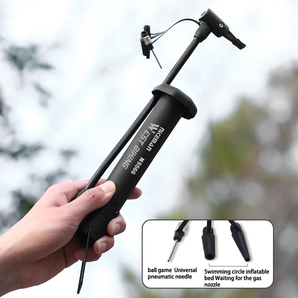 Bicycle Portable Universal Pump Inflator Mini Basketball Various Balls Beautiful Mouth Mountain Bike Inflator Riding Equipment