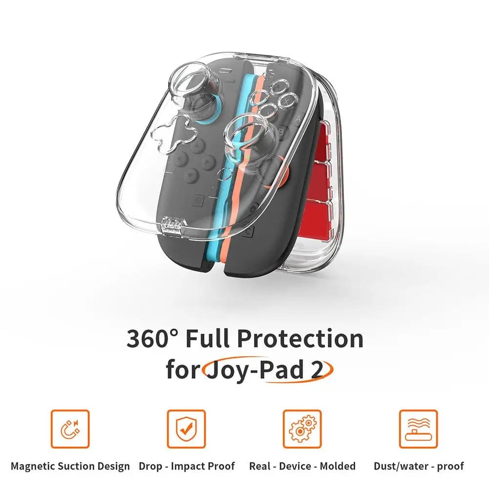 Nuova custodia in TPU trasparente per controller Joycon Switch 2 Custodia protettiva antigraffio compatibile 2 Joy Con