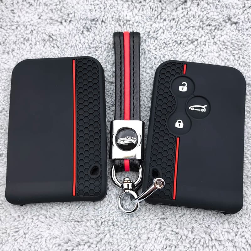 Silicone Car Key Case Cover Accessories Shell for Renault Kadjar Captur Clio Megane 2 3 4 RS Koleos Logan Scenic Duster Card