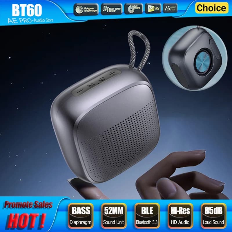 Mini Altoparlante Wireless Portatile, Bluetooth ad Alto Volume con Bass Boost, Impermeabile, Audio HD, Lunga Durata della Batteria, per Esterni