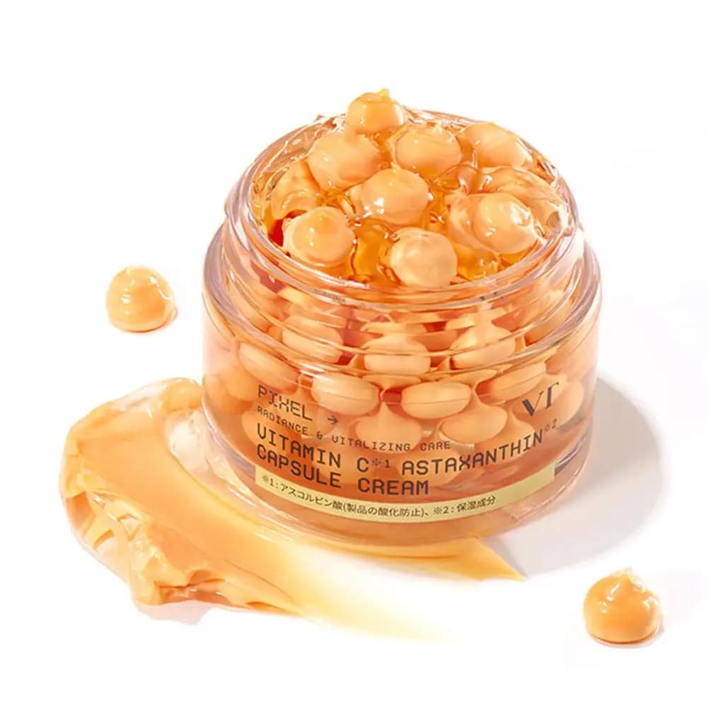 VT Pichel Crema in Capsule con Vitamina C e Astaxantina per Luminosità e Cura Rivitalizzante, Migliora l'Elasticità della Pelle, Schiarente per Tutti i Tipi di Pelle
