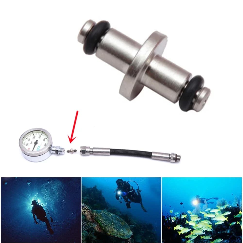 Air Spool T End Air Spool 1* Diving High Pressure T End Air Spool Snorkeling Equipment With O-Ring 1pc Brand New