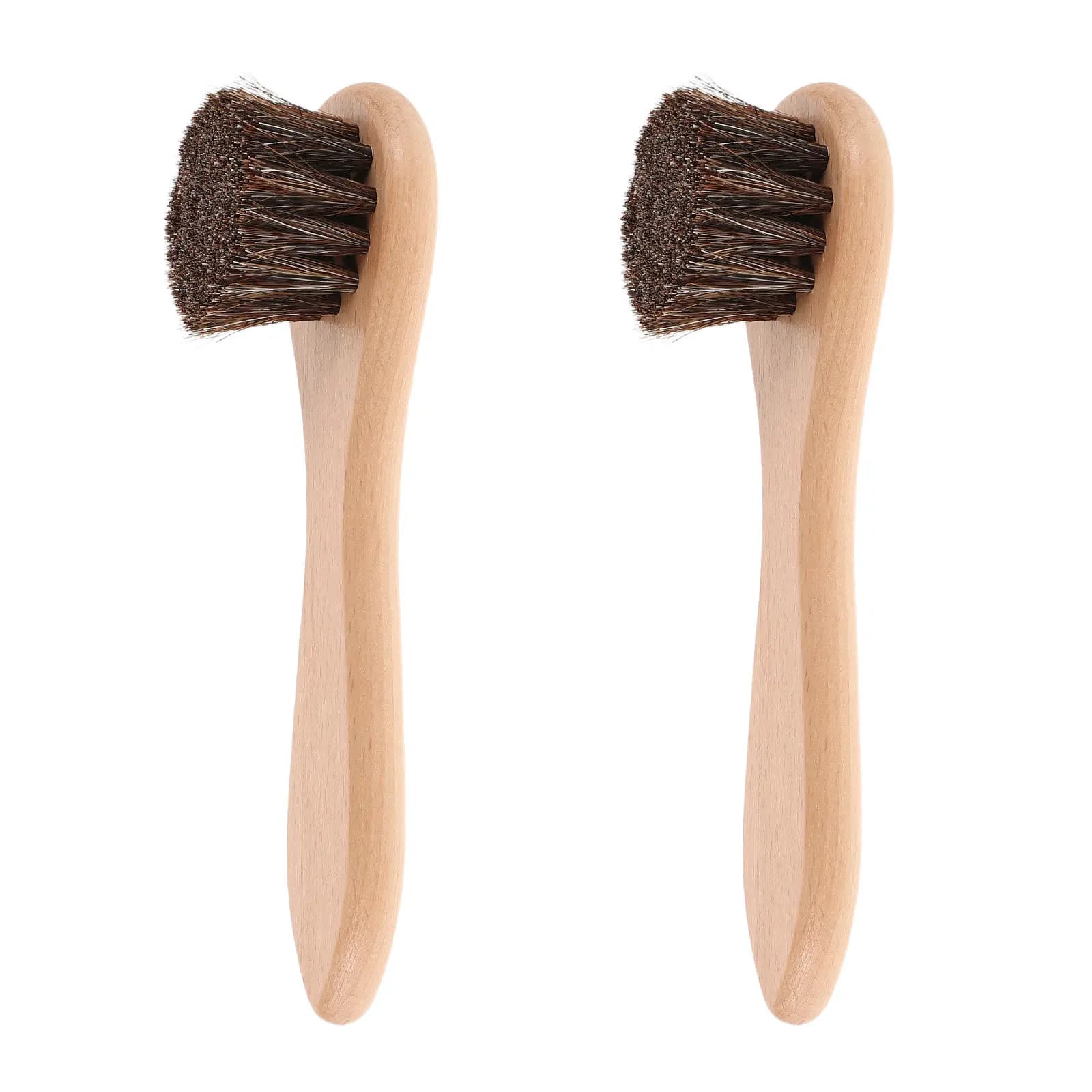 2Pcs Pet Bath Brush Soft Bristles Grooming Brush Wood Handle Small Pet Care Tool for Hamsters Guinea Pigs Rabbits