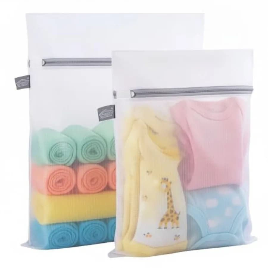 Laundry Bags Mesh Wash Bag, Mesh Bag for Laundry, 1L+1M shoe washing bag for socks, activewear, baby clothes and small garments