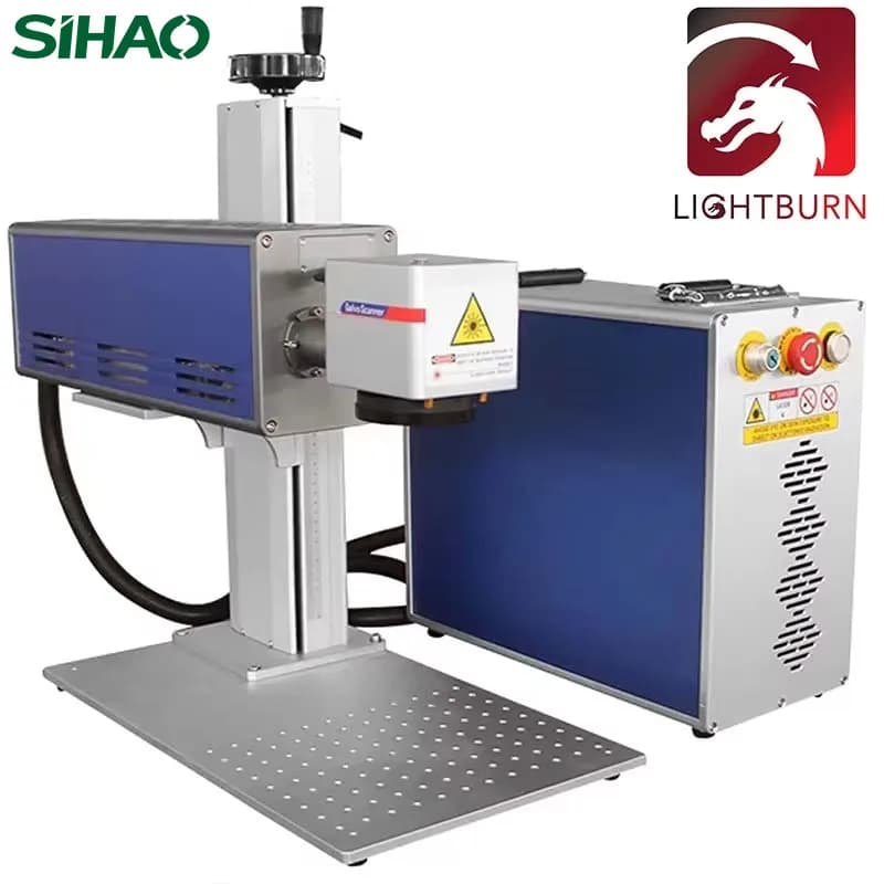 SIHAO 30/50W Laser Marking Machine Fiber Laser Engraving Machine Metal Stainless Steel Gold Cutting Silver Ring Laser Engraver