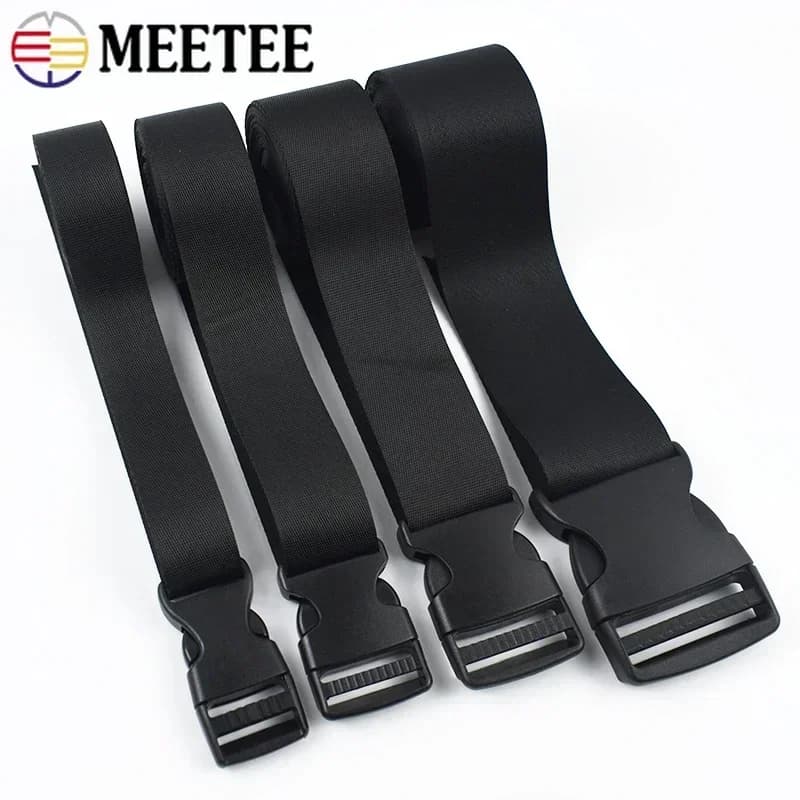 2/5/10 set 10-50mm borsa cinghia fibbie in plastica nylon nero tessitura chiusura della cintura fibbia a sgancio rapido collare per cani gancio di fissaggio vestito