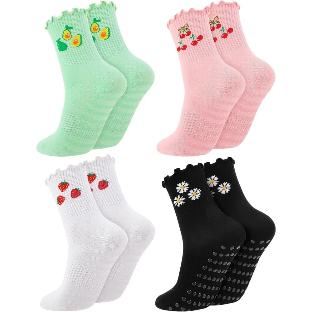 Non-Slip Yoga Socks for Women: Cute and Functional