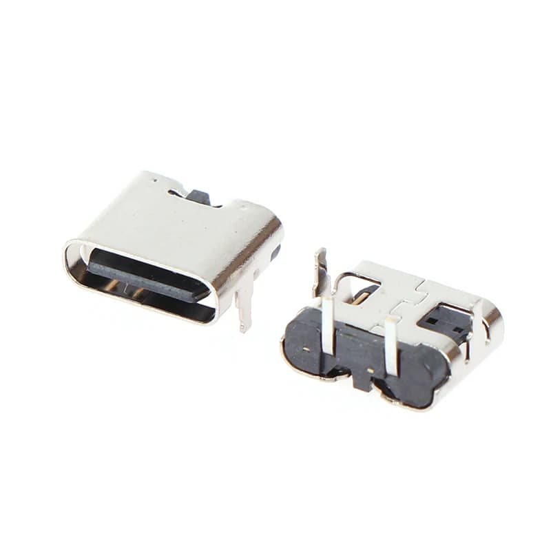 10Pcs Type-C sede femmina 2 Pin spina Micro connettore presa USB Power Jack Dock per porta di ricarica del telefono cellulare