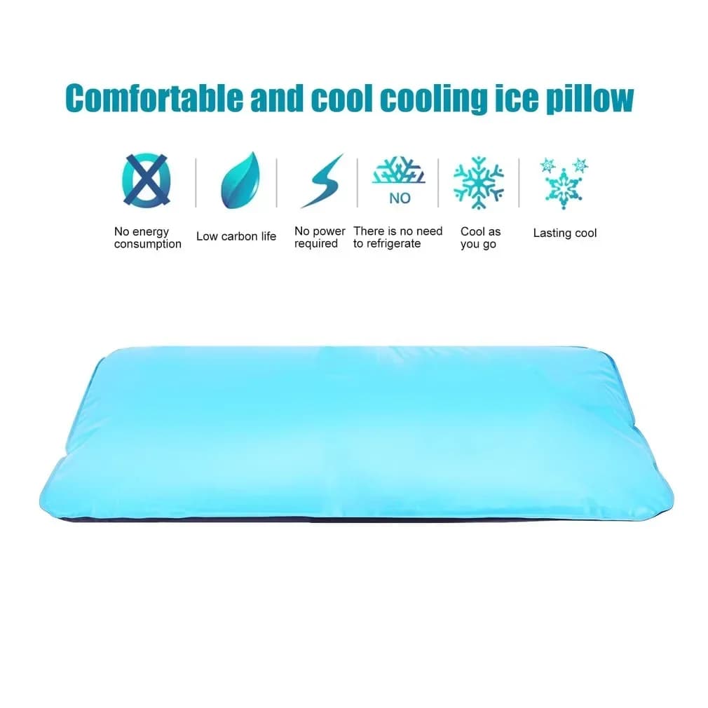 Cuscino Rinfrescante Estivo, Tappetino Refrigerante per Letto, Aiuta a Rilassare i Muscoli e a Dormire, Cuscino da Viaggio, Comfort per l'Ufficio, Aiuto per il Sonno