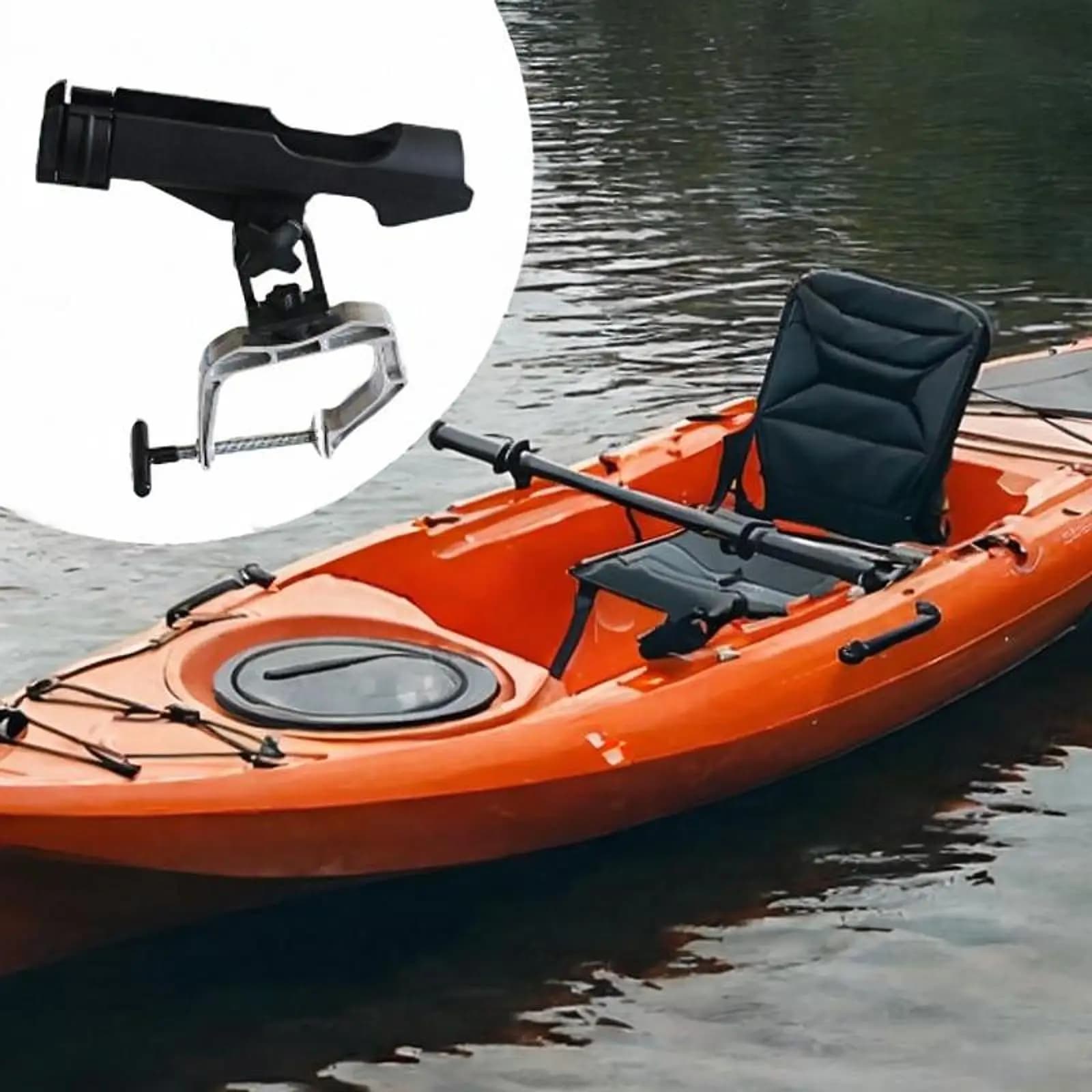 1/2 Pezzi Portacanna da Pesca Portatile per Barca, Gommone, Canoa, Pesca a Terra, Kayak, Yacht - Attrezzatura da Pesca