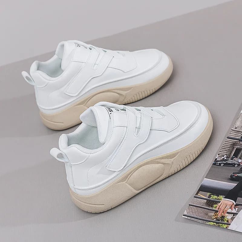 Stivali da Donna in Pelle PU con Lacci e Scarpe da Trekking, Sneakers Sportive Eleganti 2025